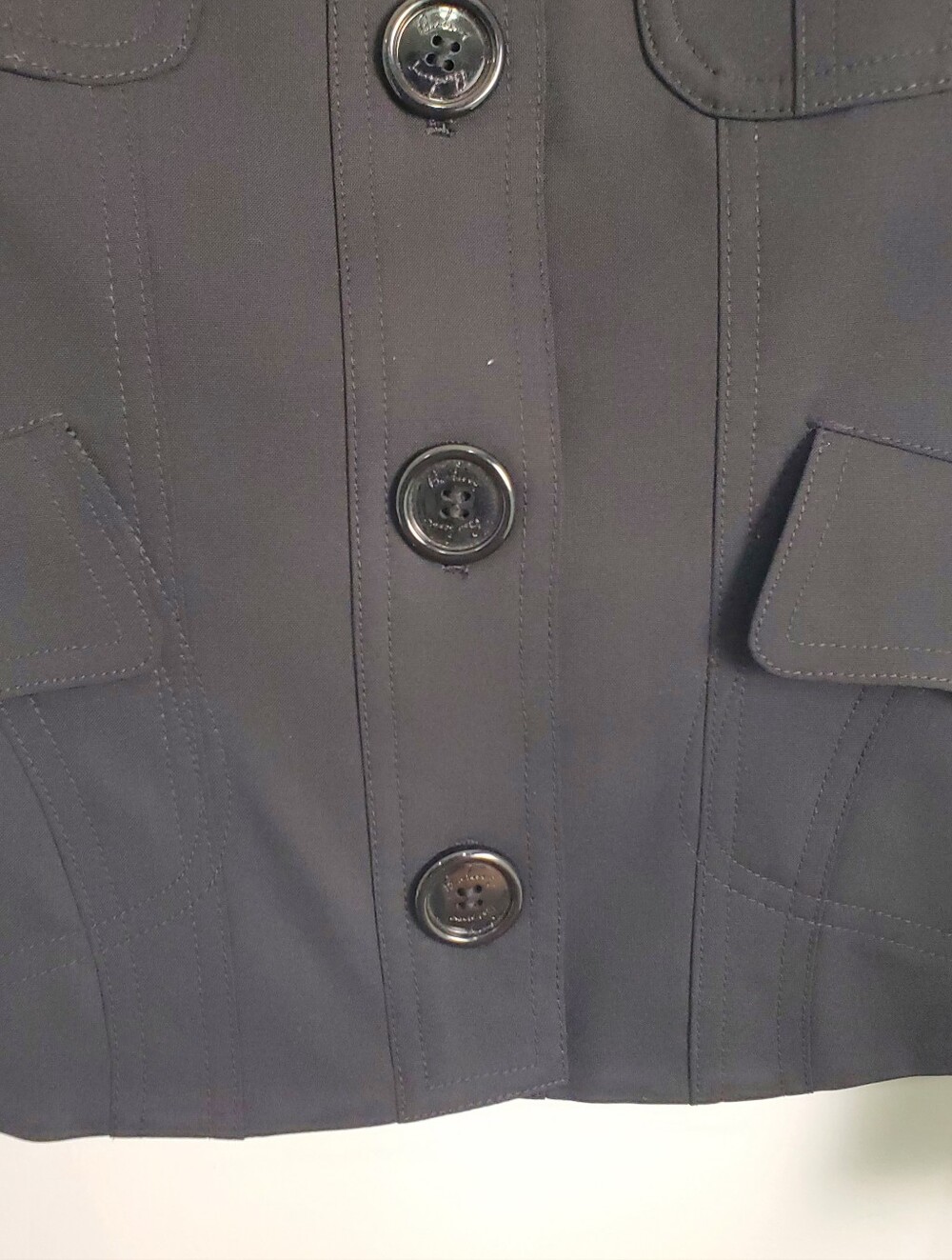 BURBERRY LONDON SLIM FIT BLACK Wool JACKET SIZE UK 4/  US 2 - Picture 4 of 16